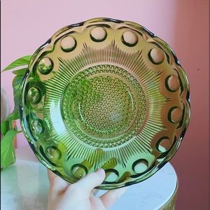 Mid-mod depression glass bowl